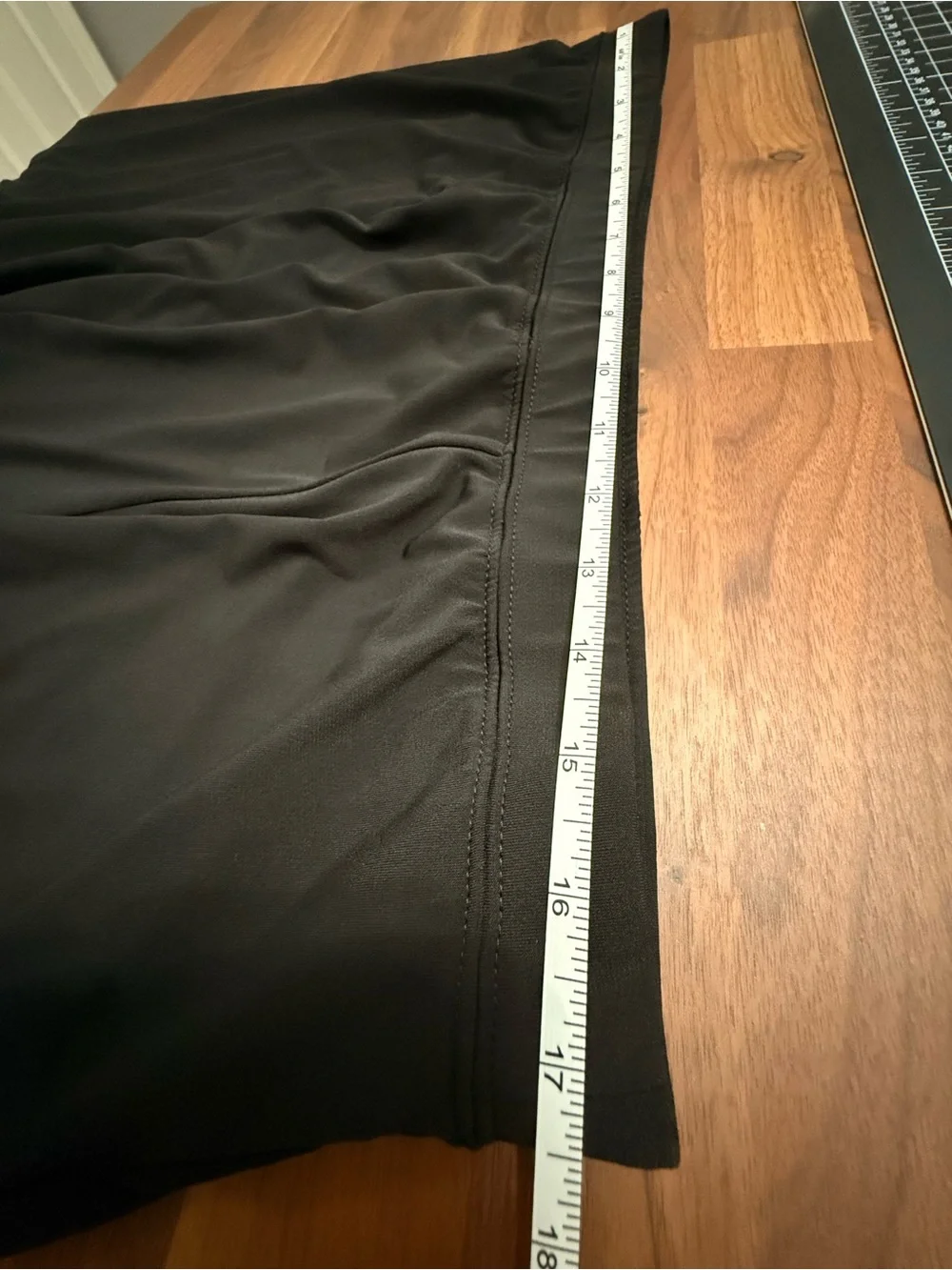 Avenue Black A-Line Knit Skirt with attached Bike Shorts